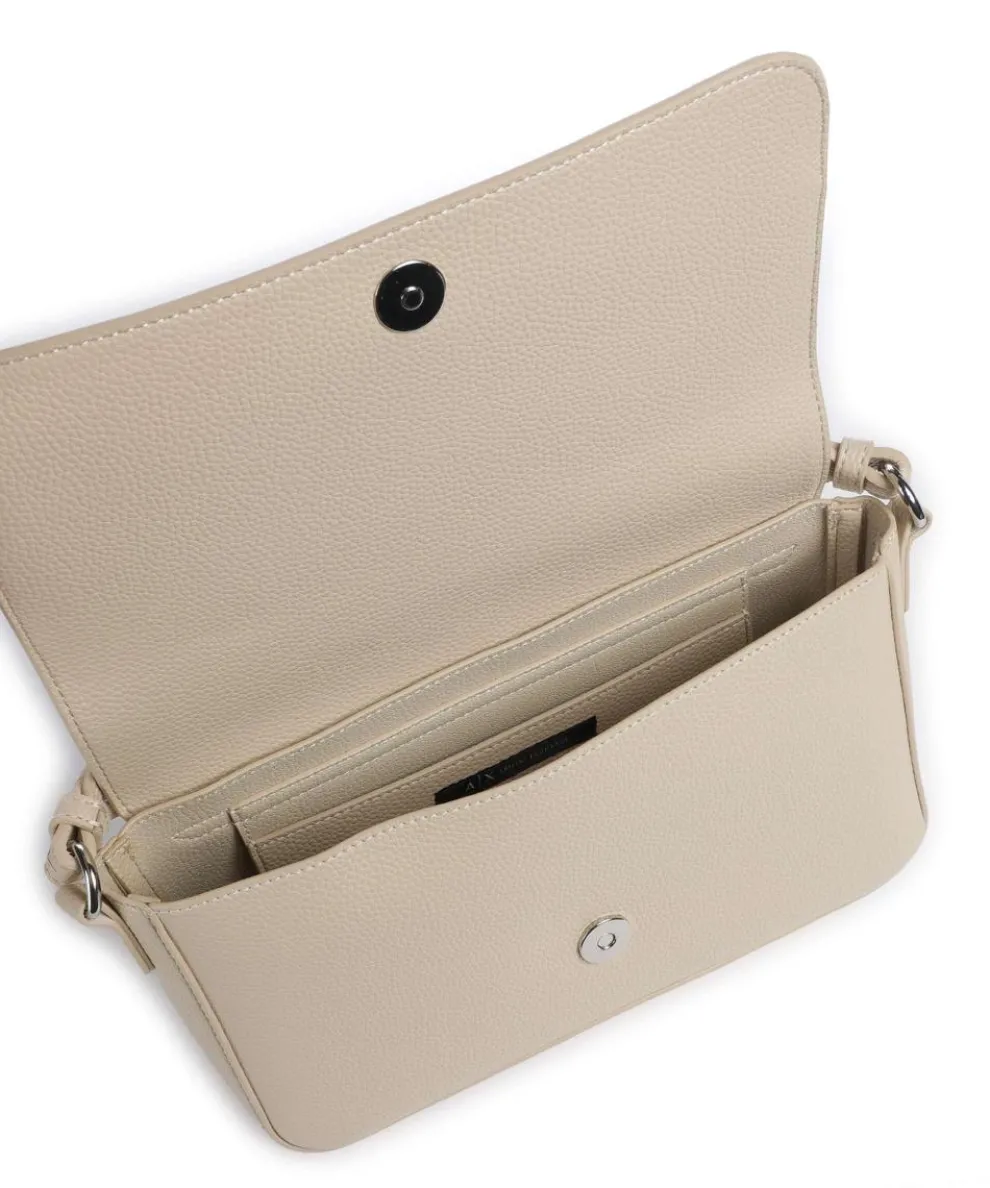 Wave Umhängetasche Lederimitat beige