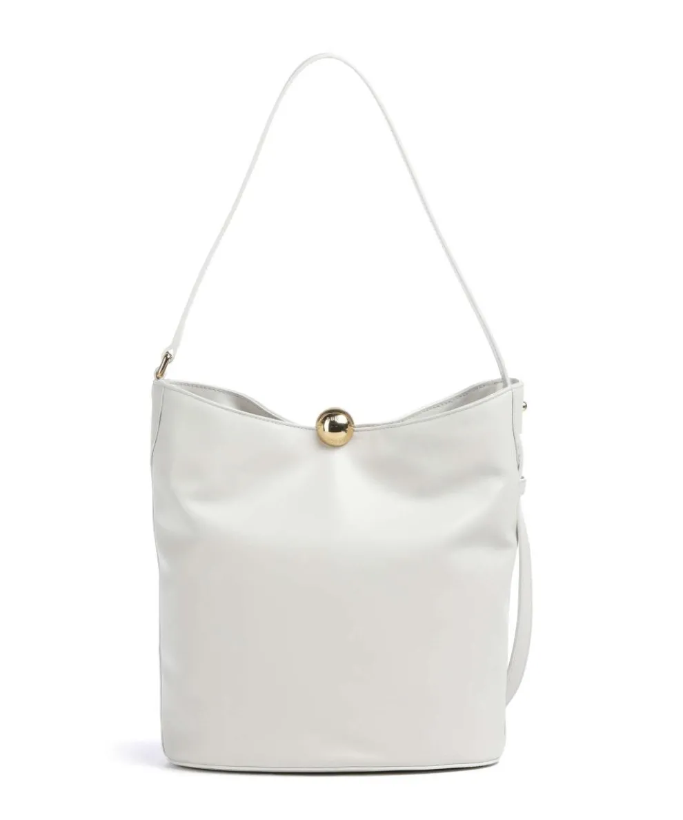 Sfera Soft M Beuteltasche fein genarbtes Kalbsleder weiß