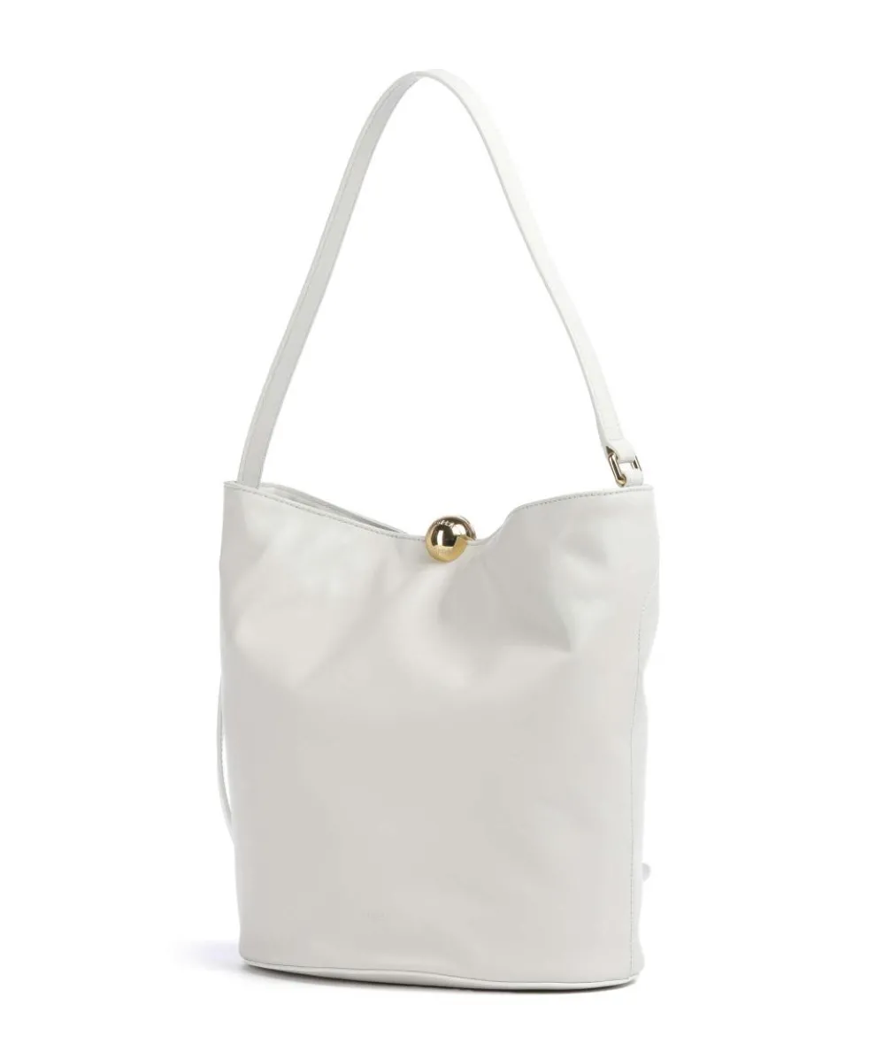 Sfera Soft M Beuteltasche fein genarbtes Kalbsleder weiß