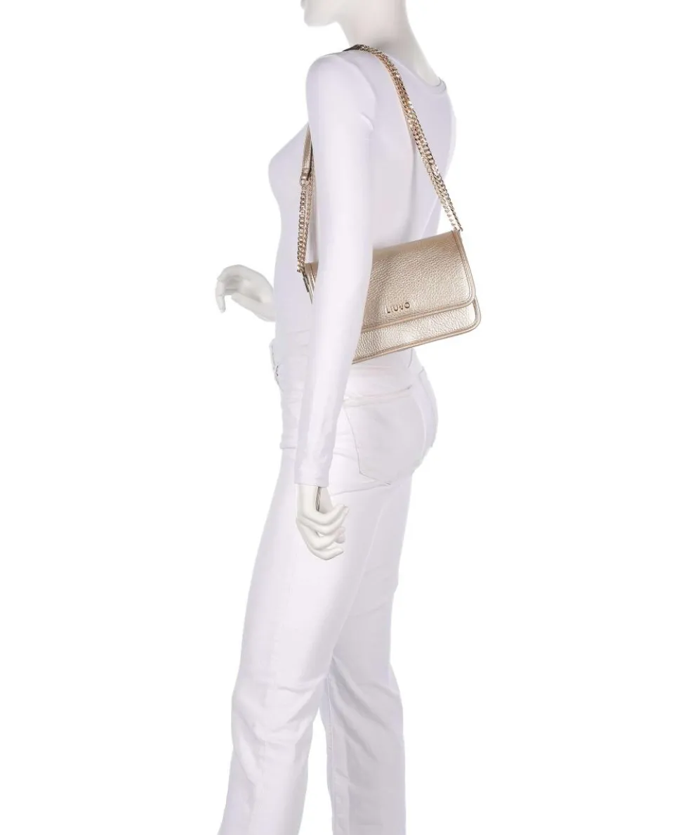 Manhattan S Schultertasche Lederimitat gold