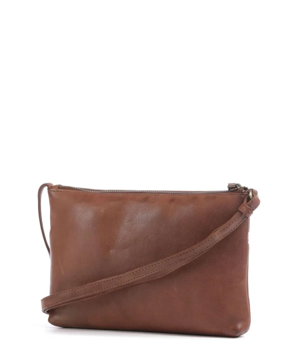 Jolie Umhängetasche fein genarbtes Rindsleder braun