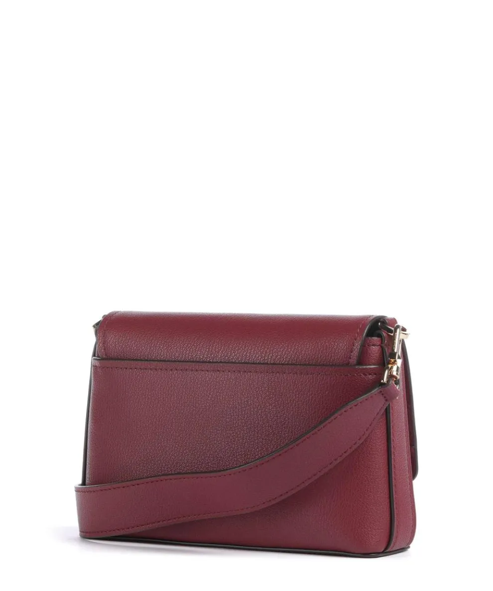 Nessa Small Umhängetasche genarbtes Rindsleder wein