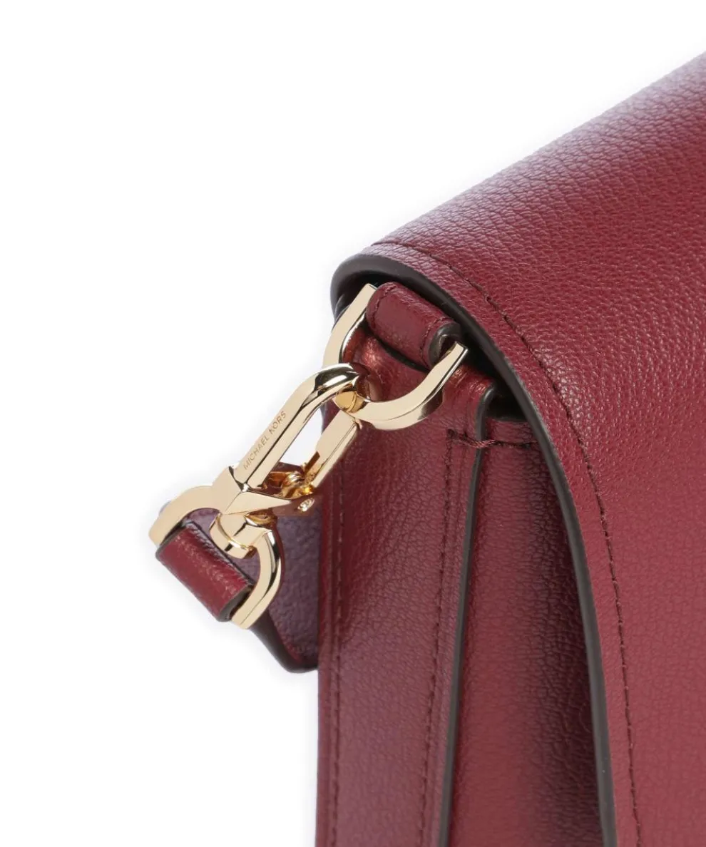 Nessa Small Umhängetasche genarbtes Rindsleder wein