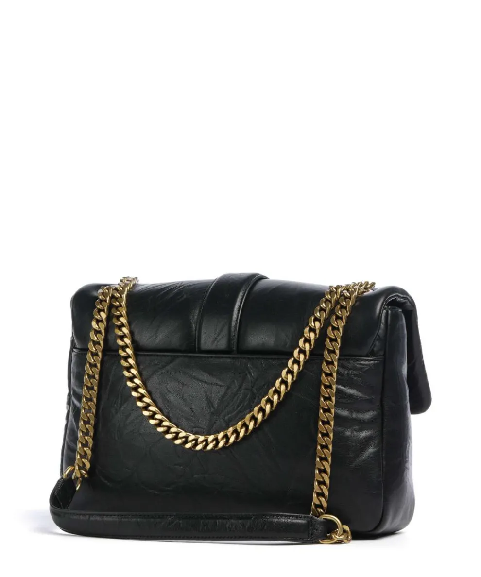 Iconic Snakes Puffy Schultertasche Lederimitat schwarz