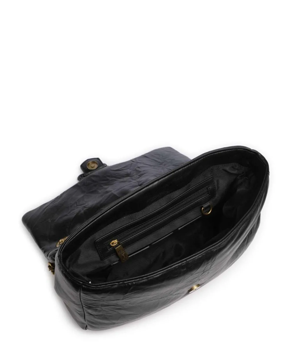 Iconic Snakes Puffy Schultertasche Lederimitat schwarz