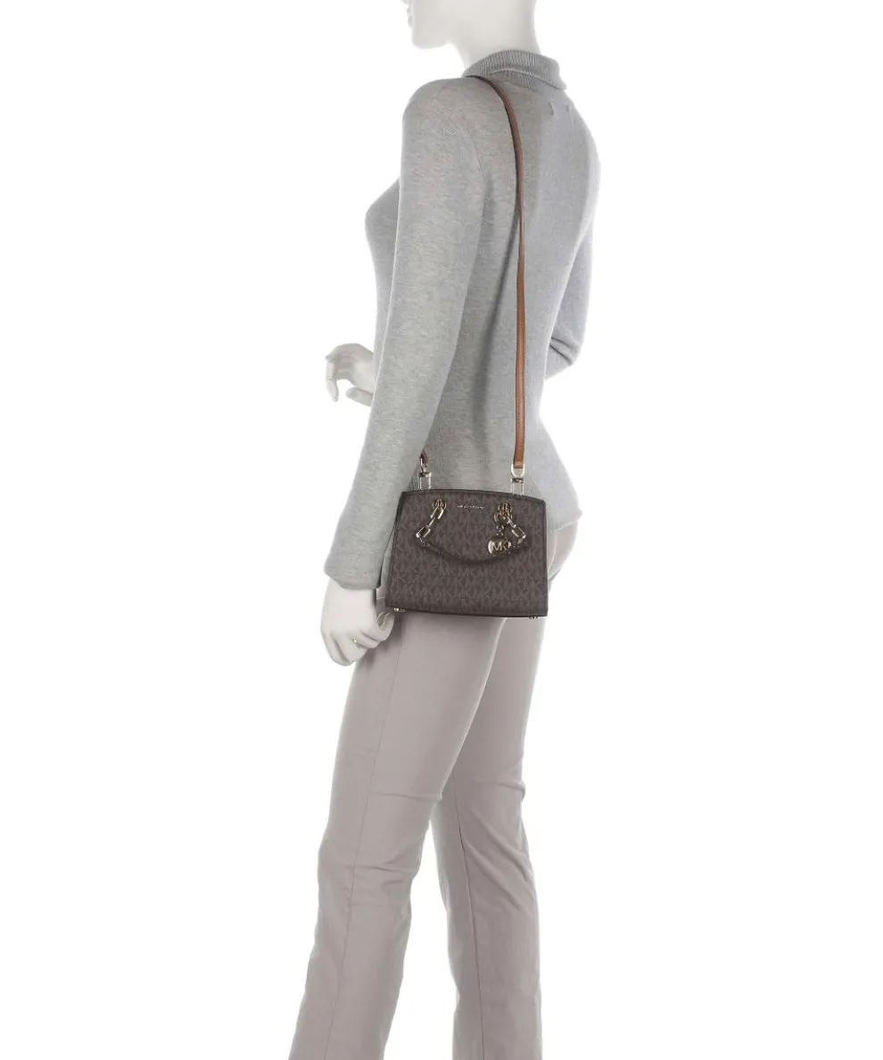 Cynthia Umhängetasche Canvas dunkelbraun