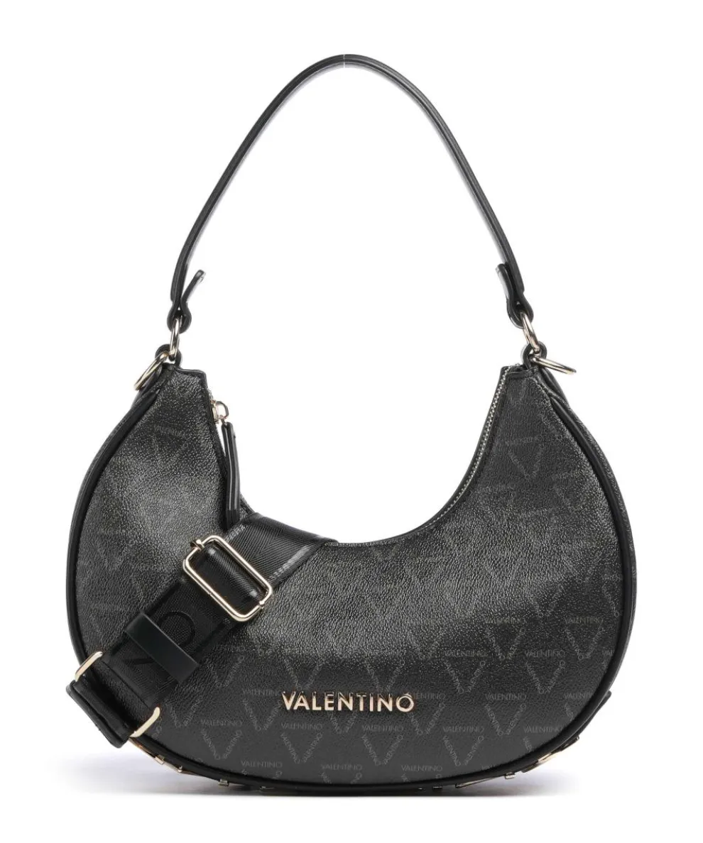 Shelby Schultertasche Lederimitat schwarz