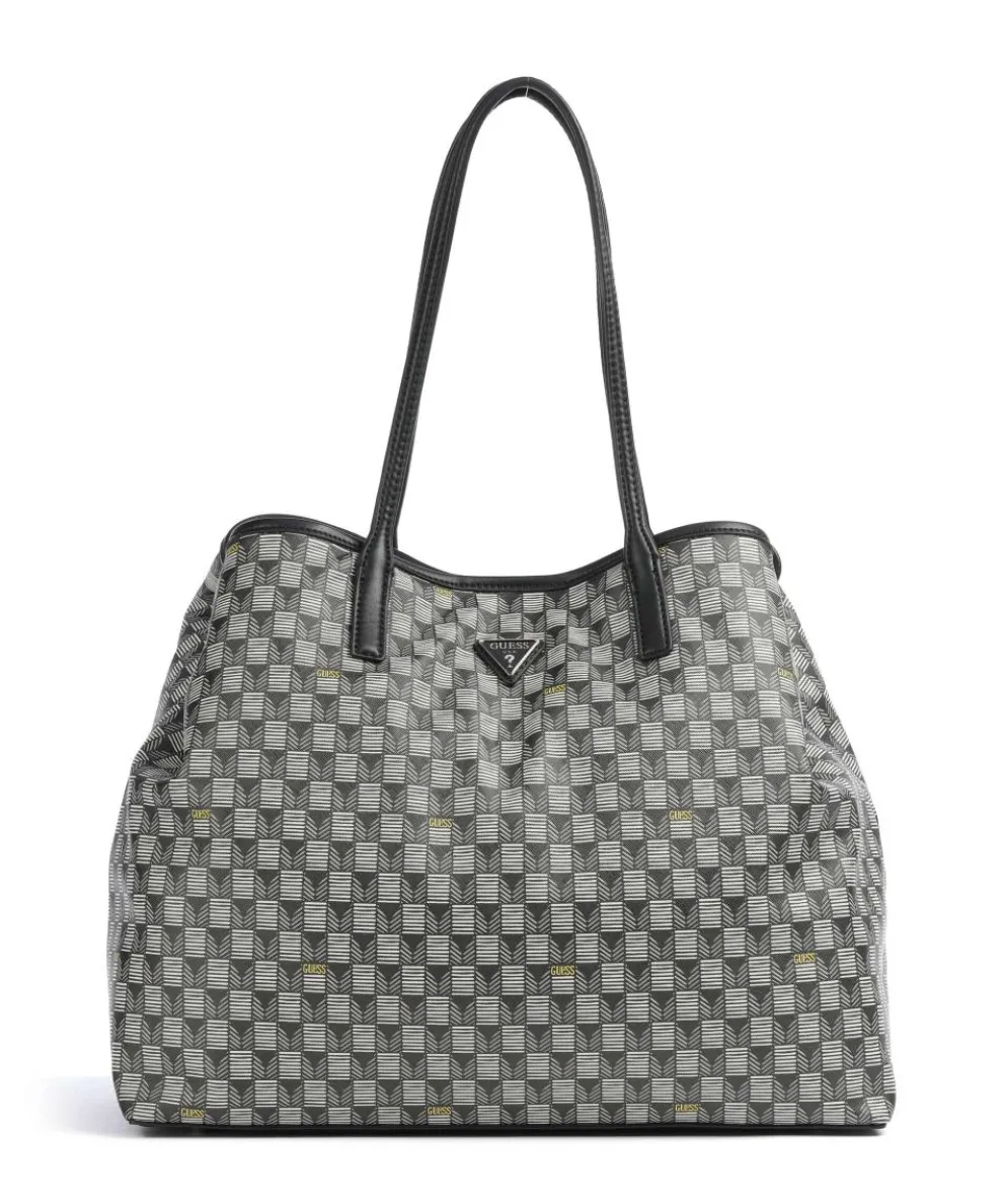 G Wave Large Shopper Lederimitat schwarz