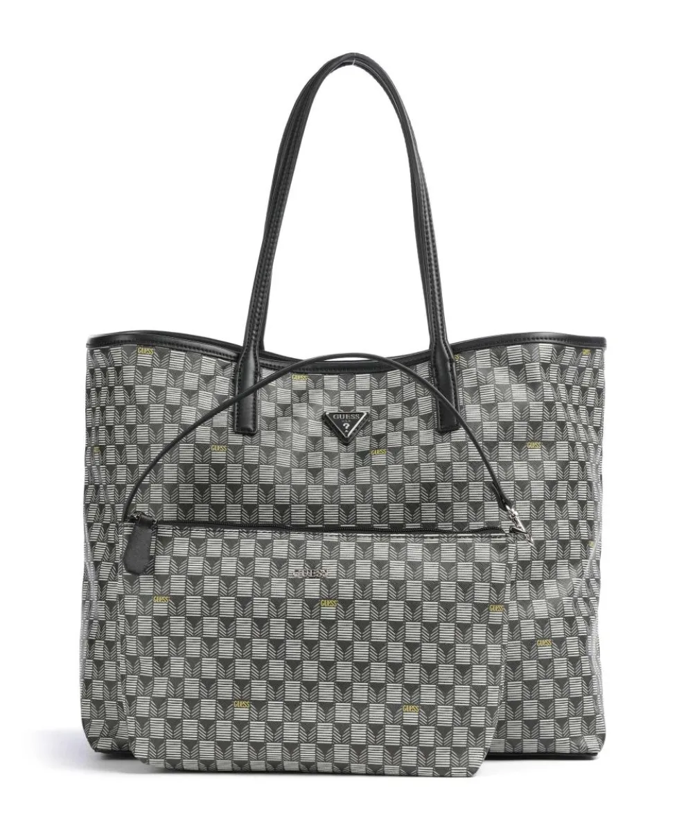 G Wave Large Shopper Lederimitat schwarz