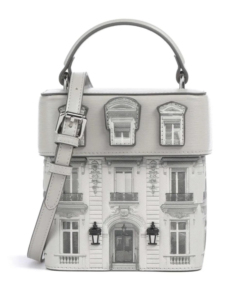 K/Rue St Guillaume Umhängetasche Lederimitat hellgrau