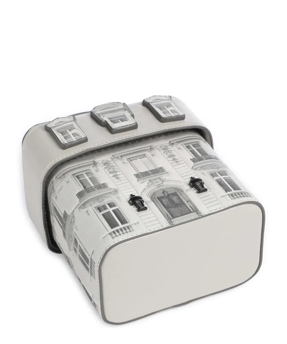 K/Rue St Guillaume Umhängetasche Lederimitat hellgrau