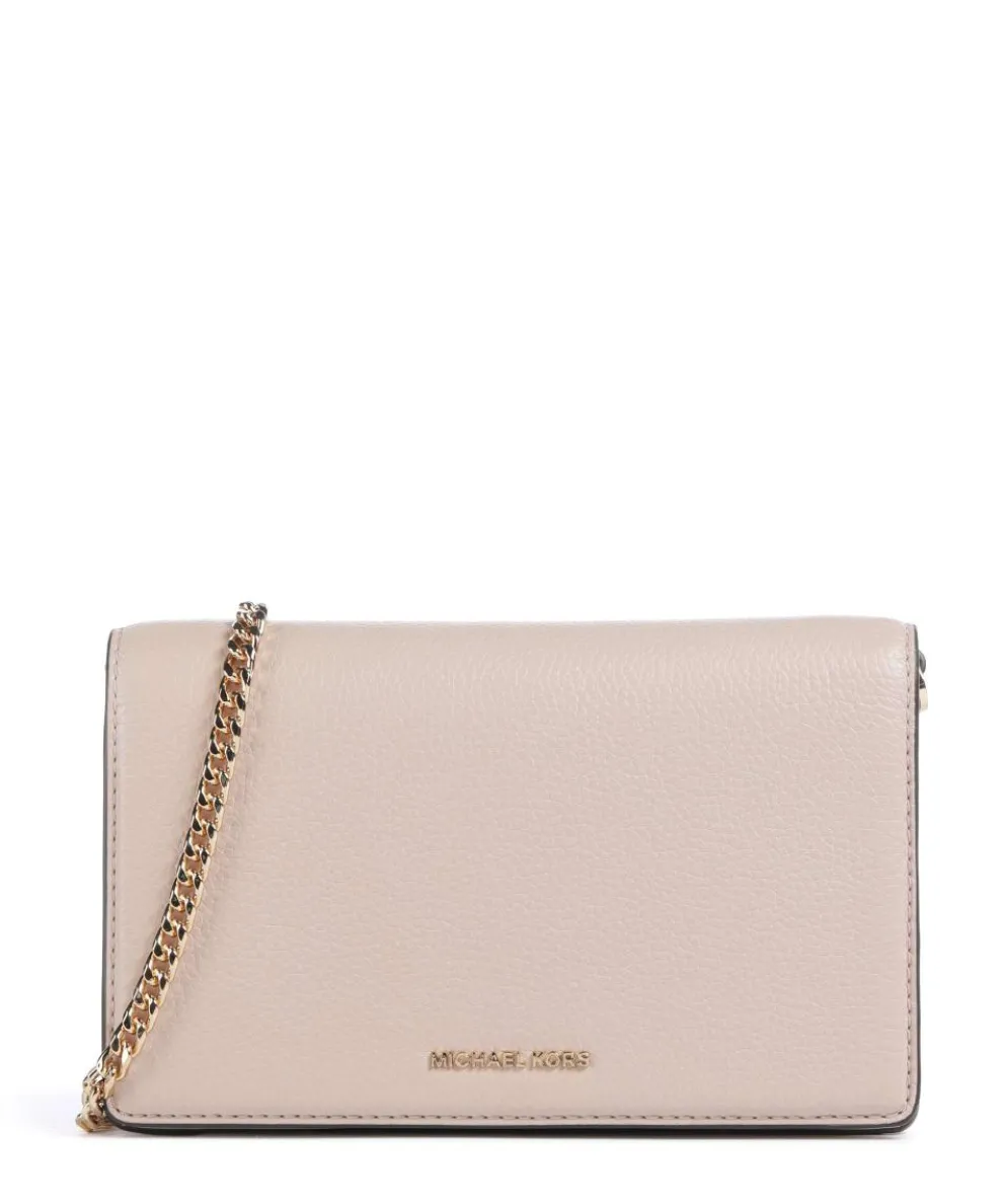 Jet Set Medium Umhängetasche genarbtes Rindsleder altrosa