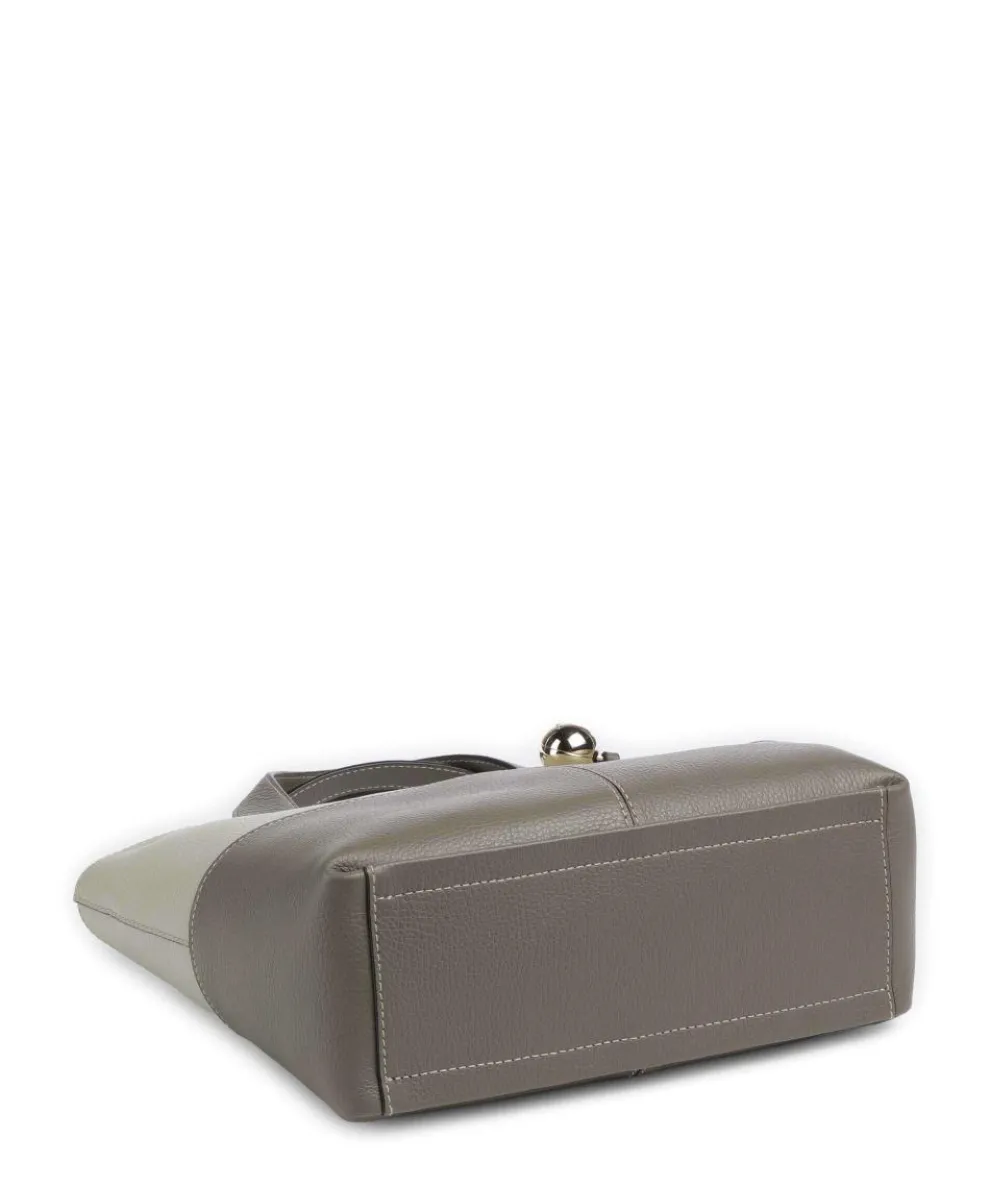 Primrose M Handtasche genarbtes Leder olivgrün