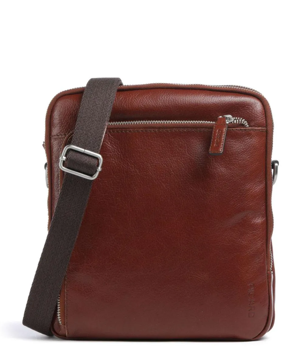 Buddy Umhängetasche Büffelleder cognac