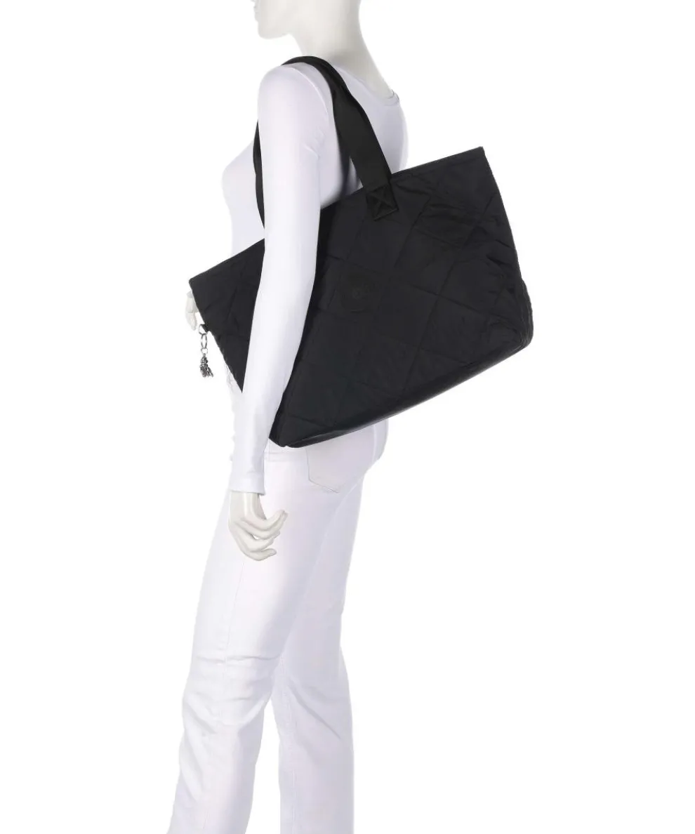 Crinkled Quilt Colissa Up Shopper 15″ Polyamide schwarz