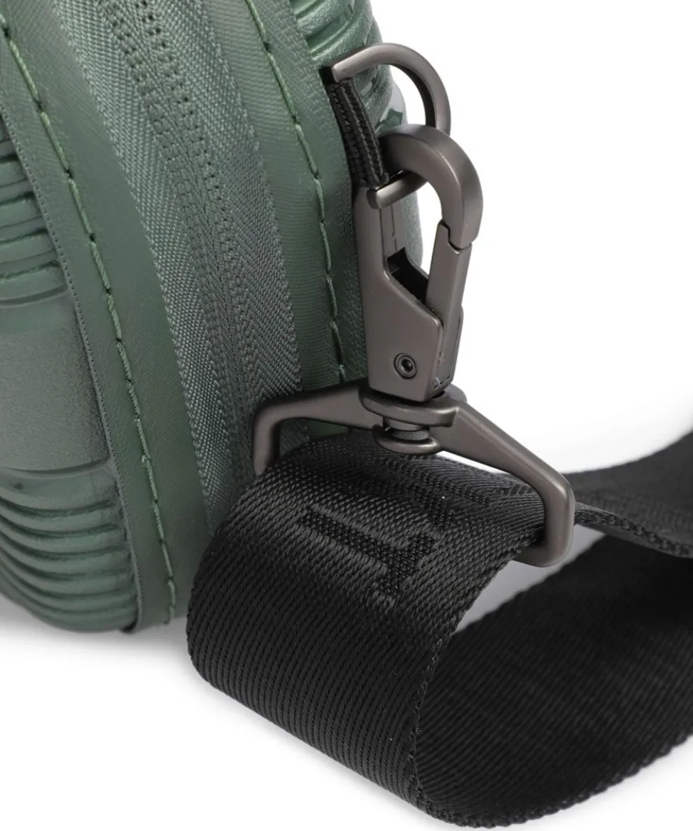 IP1 Mini Umhängetasche recyceltes Polypropylen dunkelgrün