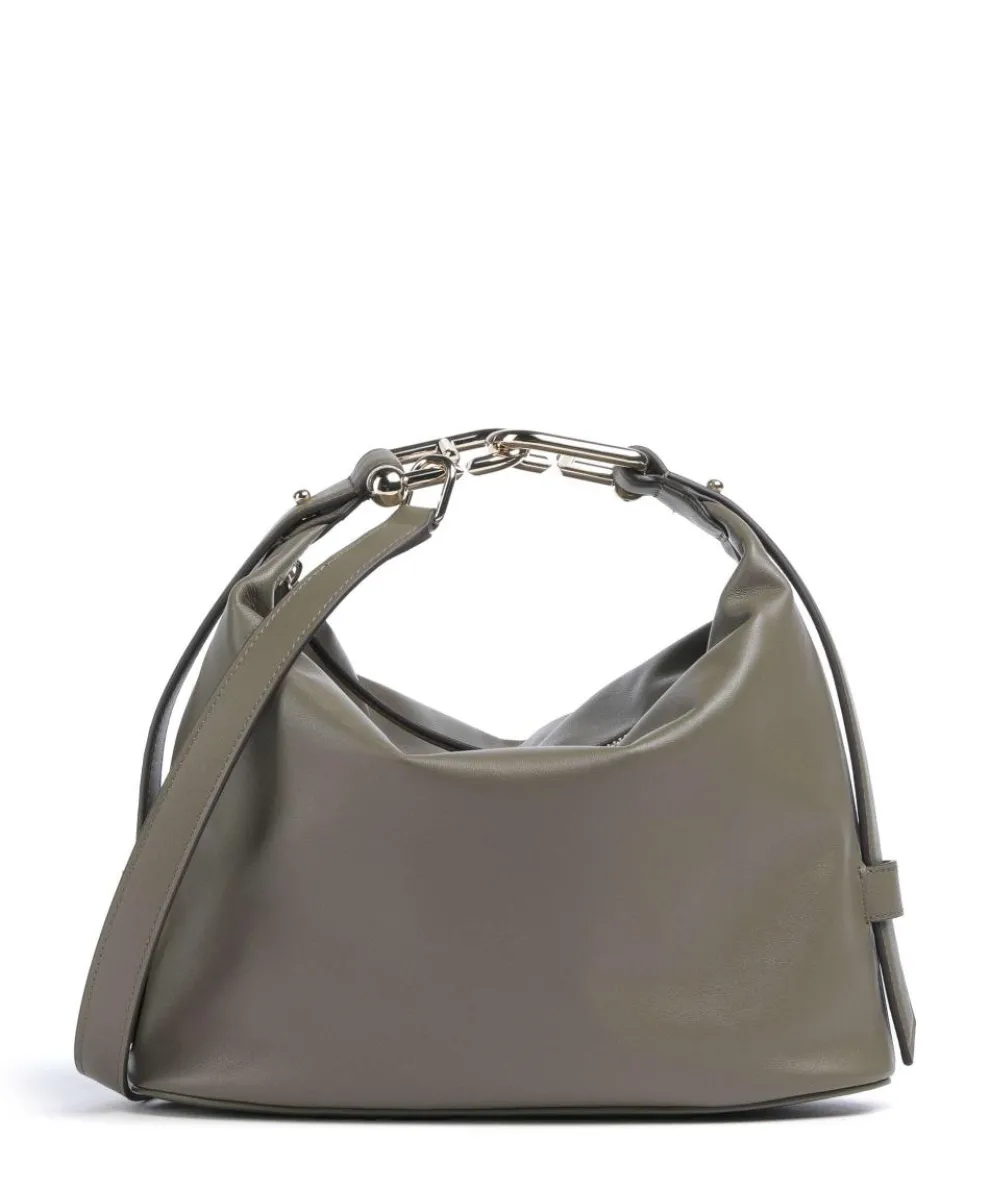 Nuvola M Handtasche fein genarbtes Leder khaki