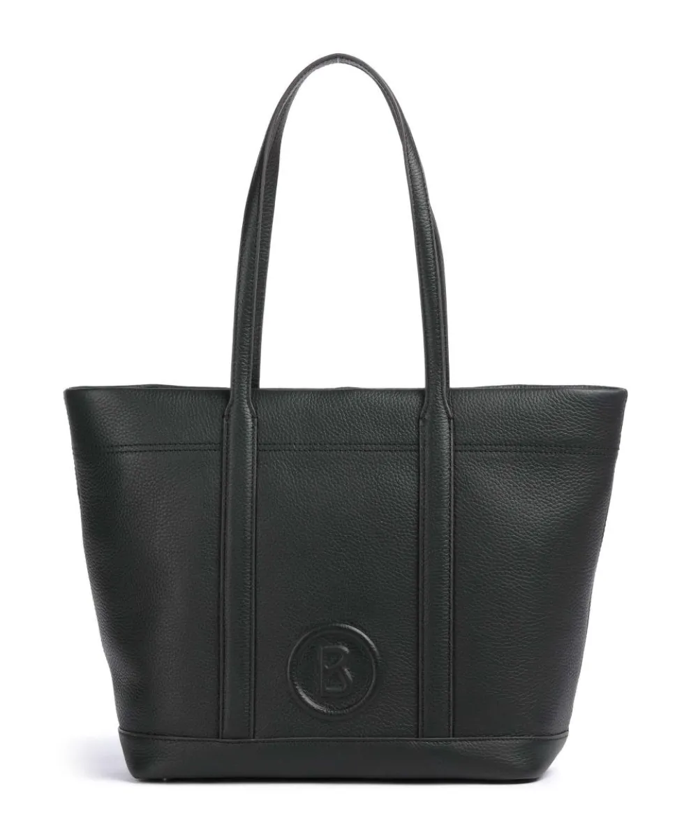 Bozen Zeta Shopper genarbtes Rindsleder schwarz