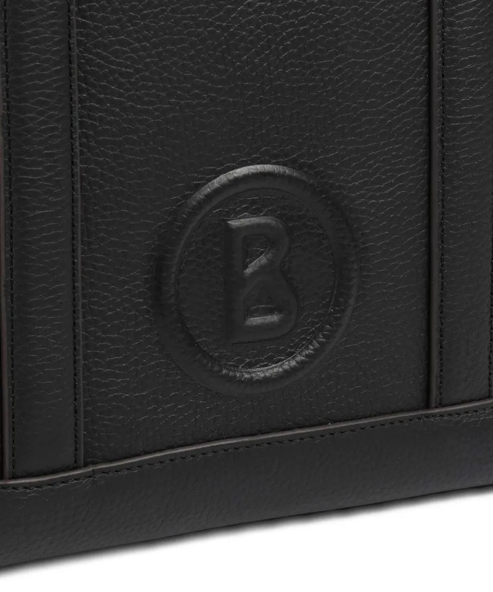 Bozen Zeta Shopper genarbtes Rindsleder schwarz