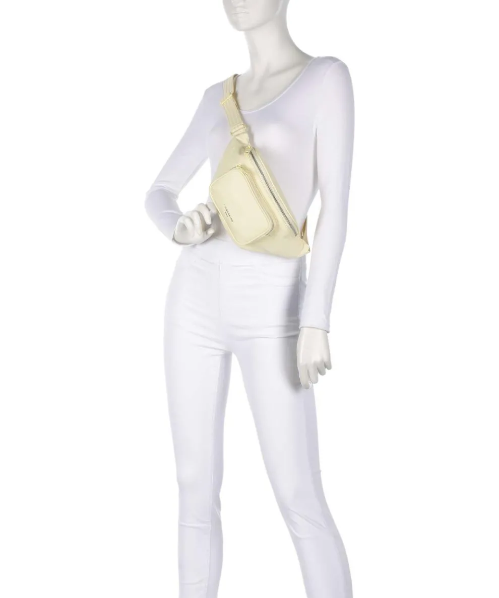 Lila Nylon M Gürteltasche Textil vanillegelb