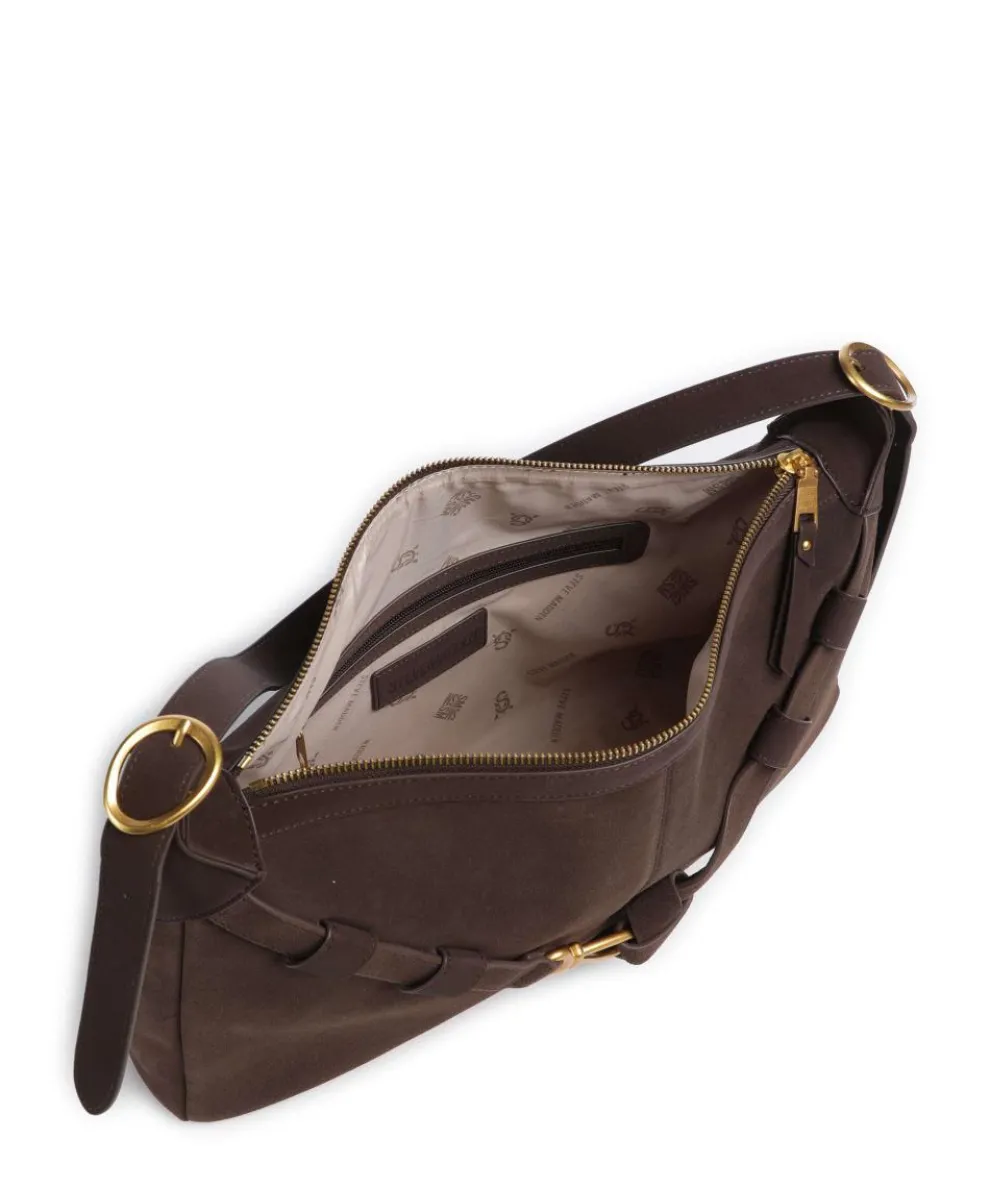 BKLARITY Beuteltasche Wildleder mud