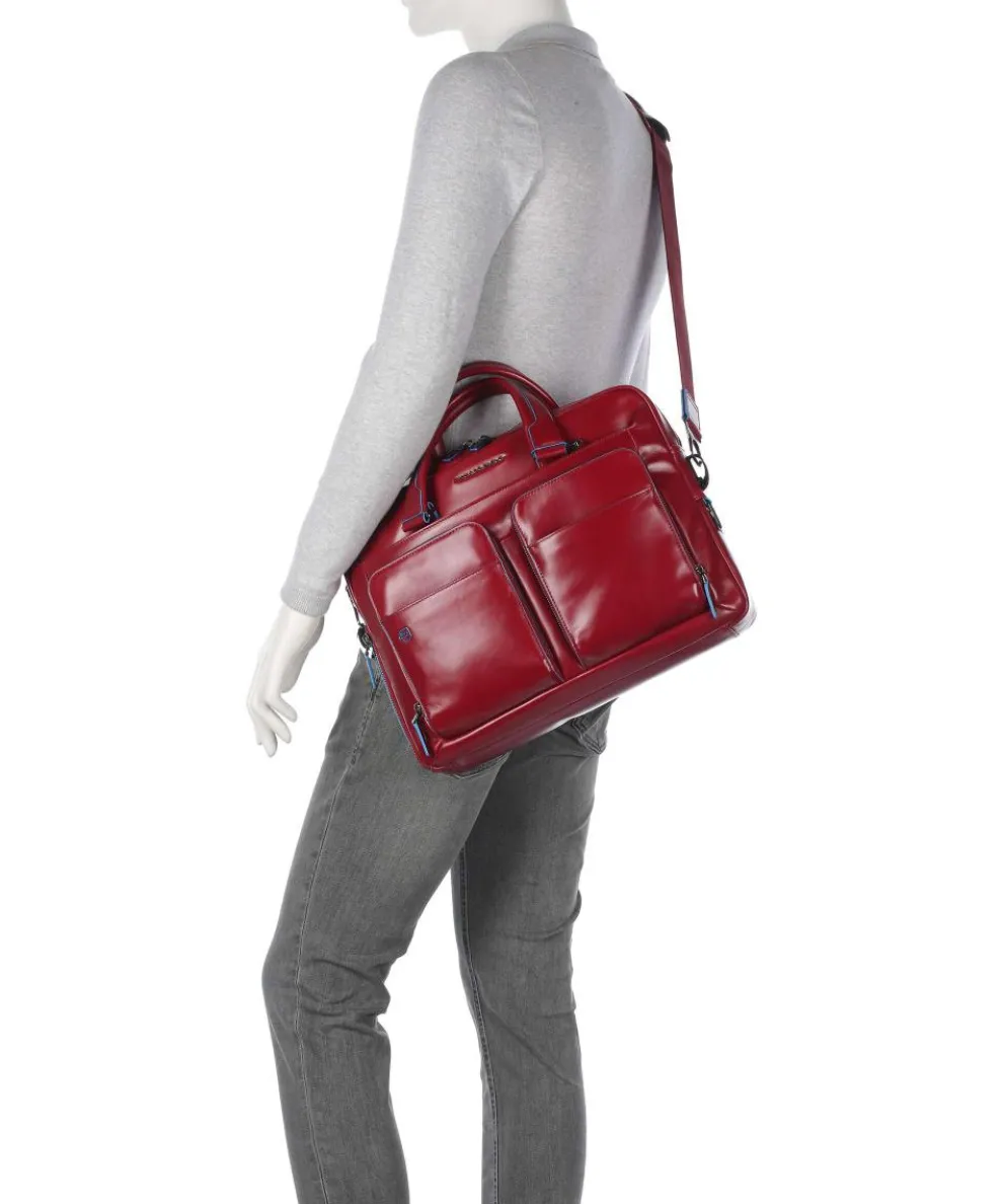 Blue Square Aktentasche 15″ Leder rot