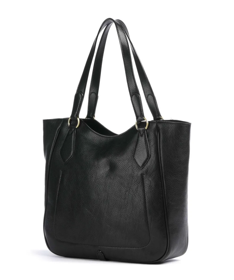 Isadora Shopper genarbtes Rindsleder schwarz