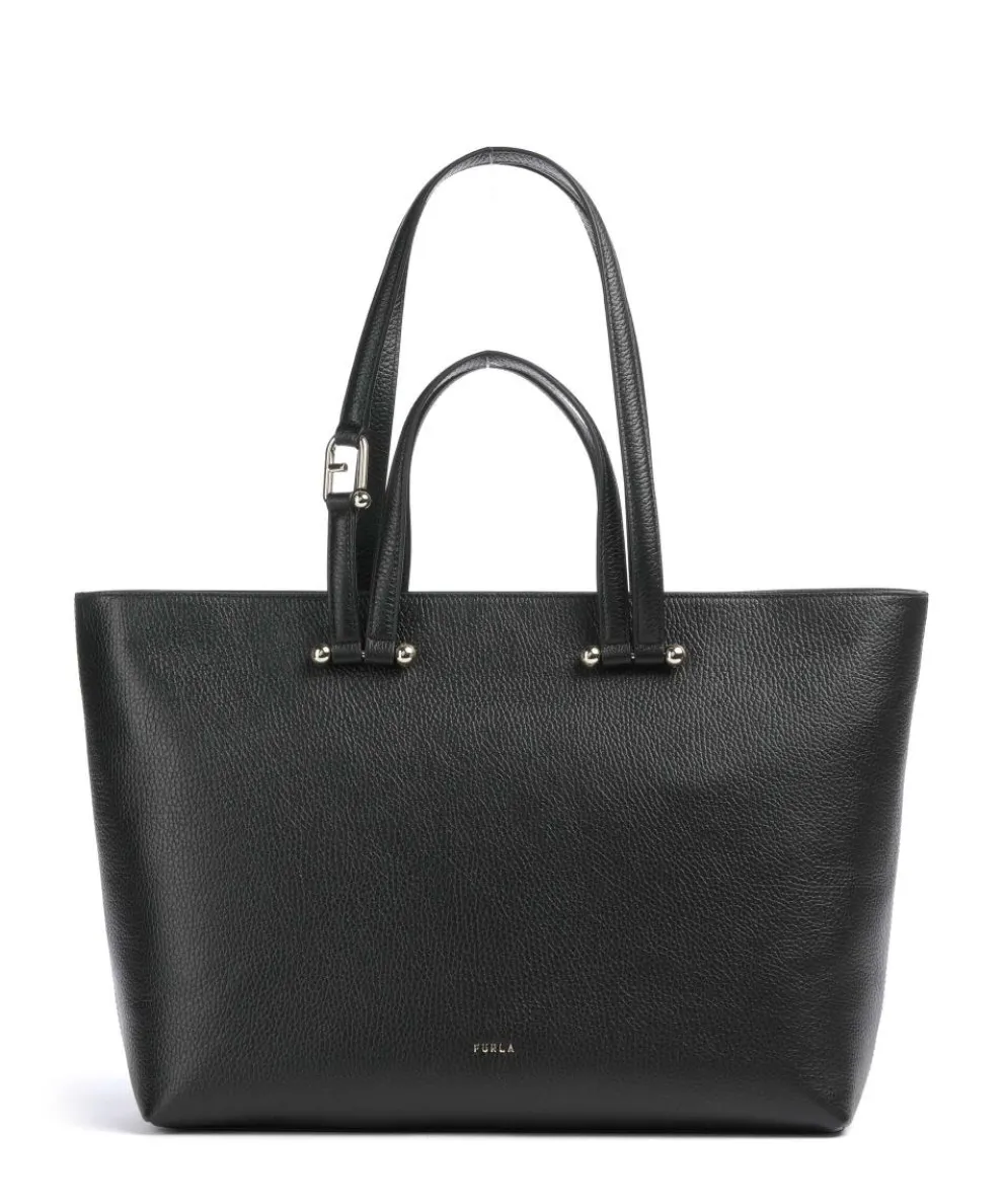 Duetto L Shopper genarbtes Rindsleder schwarz