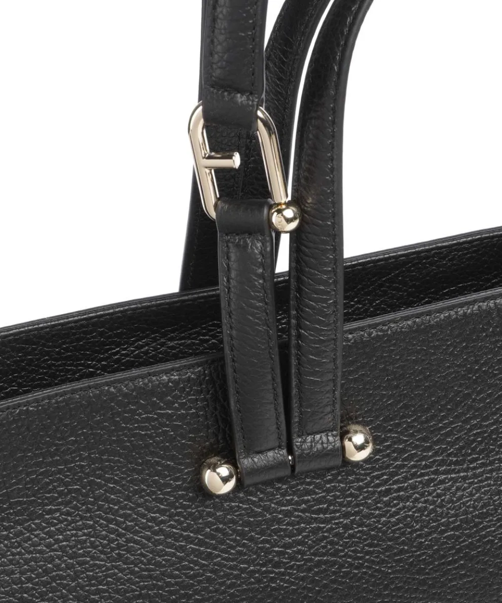 Duetto L Shopper genarbtes Rindsleder schwarz