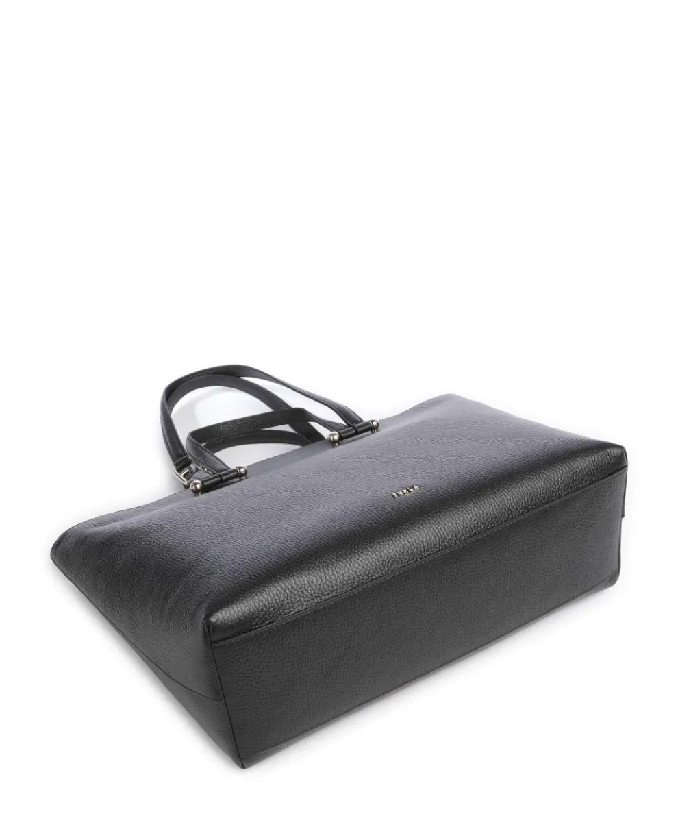 Duetto L Shopper genarbtes Rindsleder schwarz