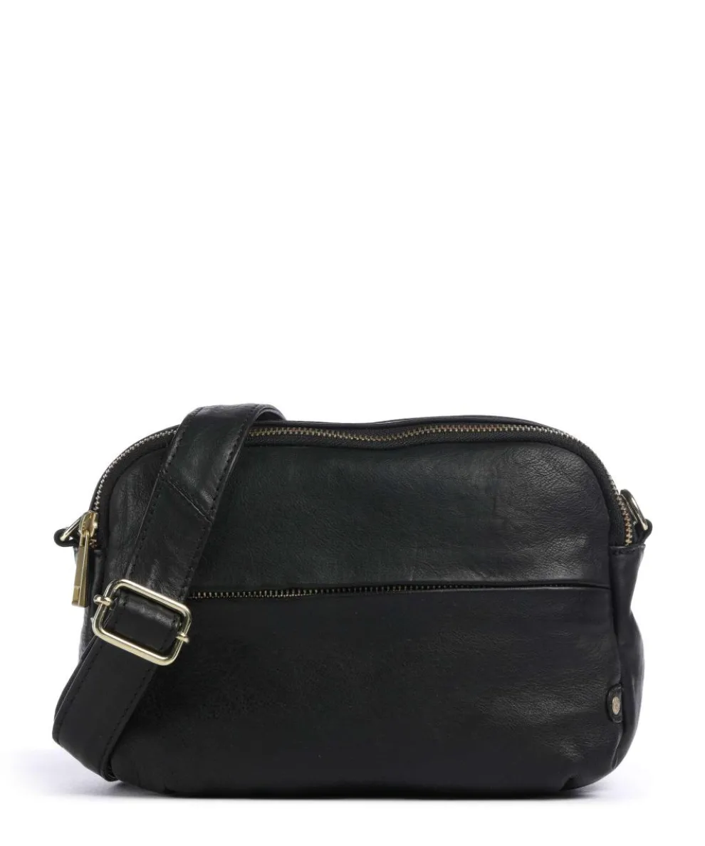 Golden Chic Umhängetasche Rindsleder schwarz