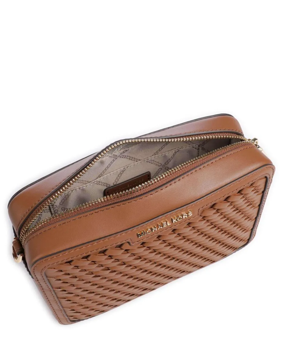 Jet Set Umhängetasche fein genarbtes Rindsleder braun