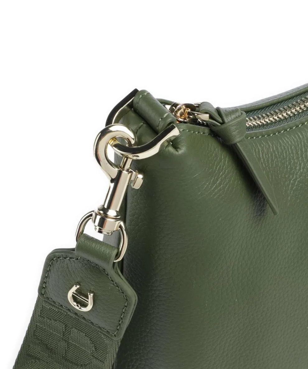 Zita S Umhängetasche genarbtes Rindsleder dunkelgrün