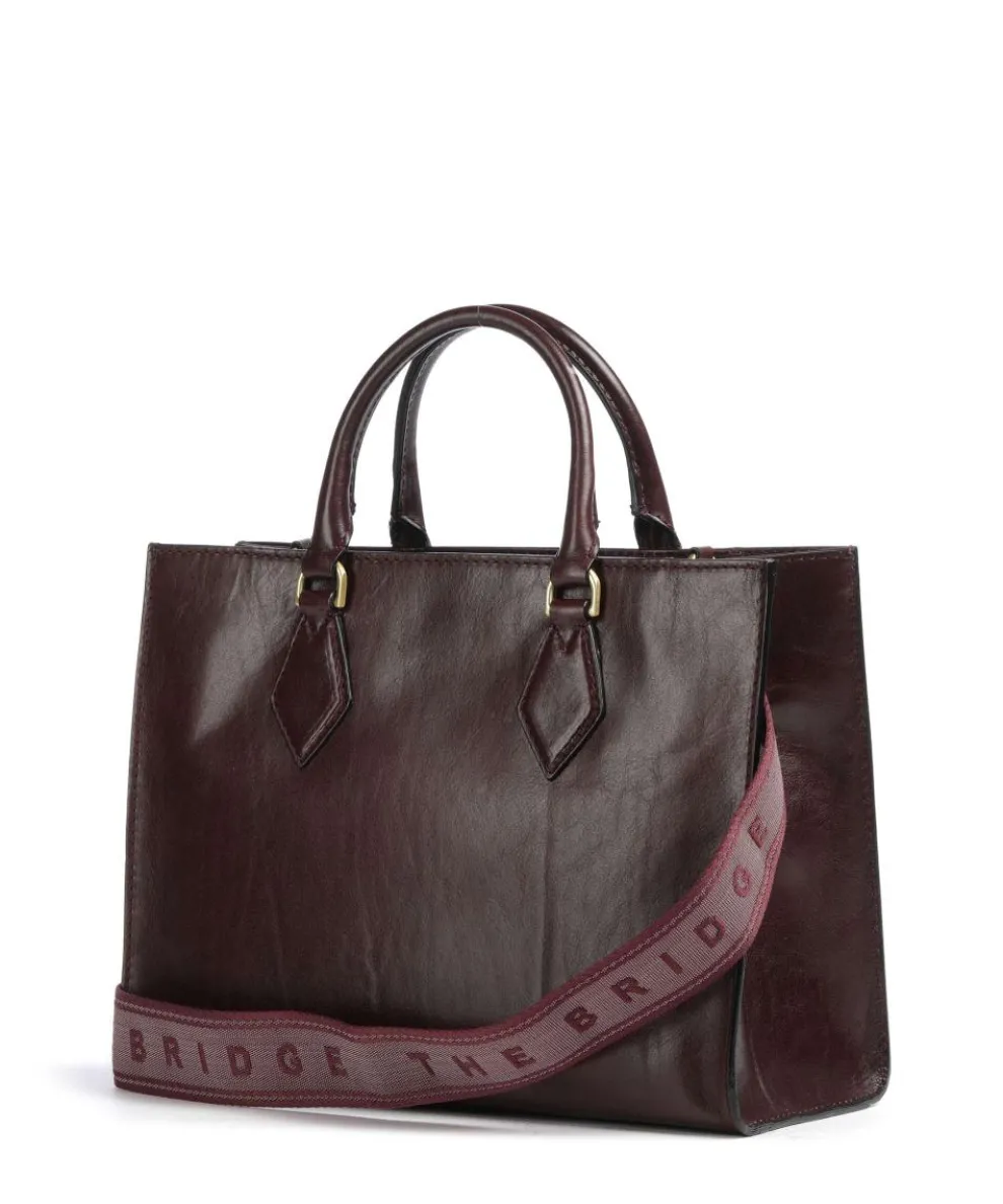 Ida Handtasche fein genarbtes Rindsleder bordeaux
