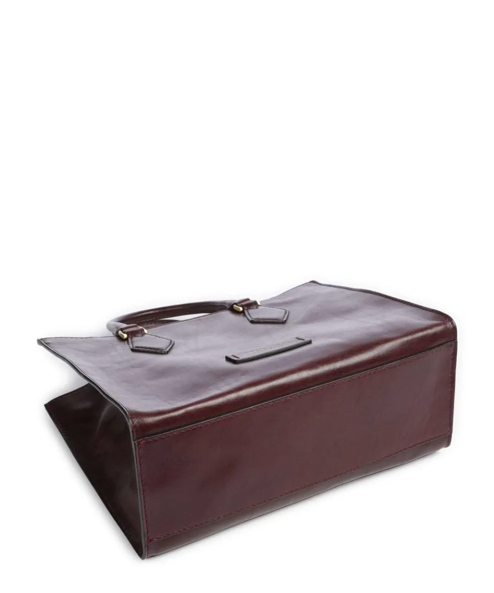 Ida Handtasche fein genarbtes Rindsleder bordeaux