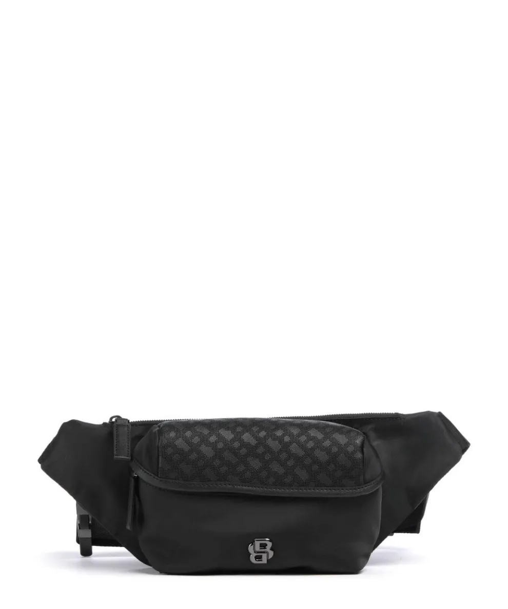 B Icon Gürteltasche recyceltes Polyester schwarz