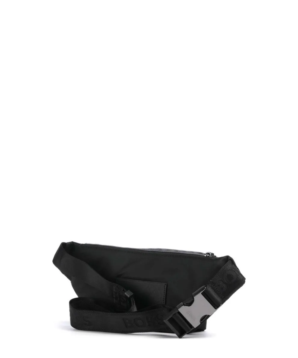 B Icon Gürteltasche recyceltes Polyester schwarz