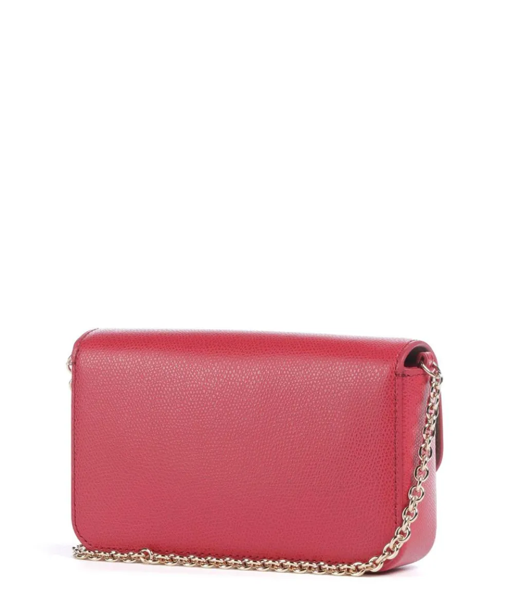 1927 Mini Umhängetasche genarbtes Leder dunkelrot