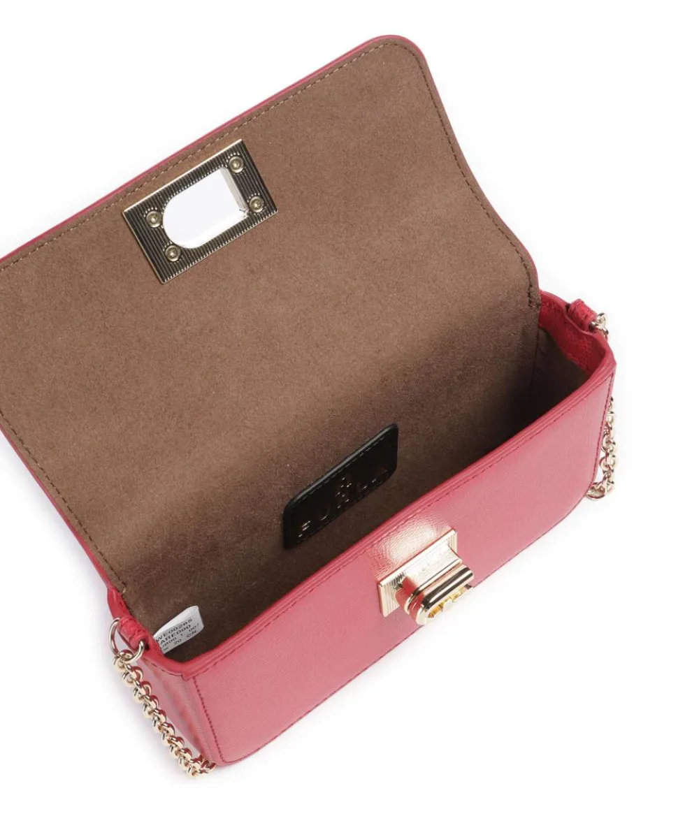 1927 Mini Umhängetasche genarbtes Leder dunkelrot