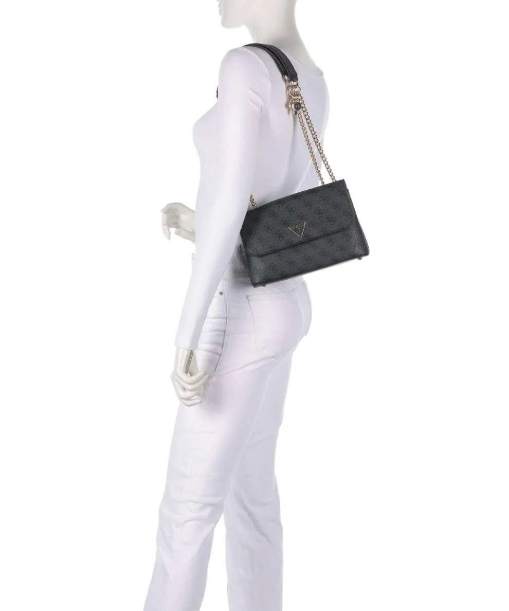 Erica Eco Schultertasche Lederimitat dunkelgrau