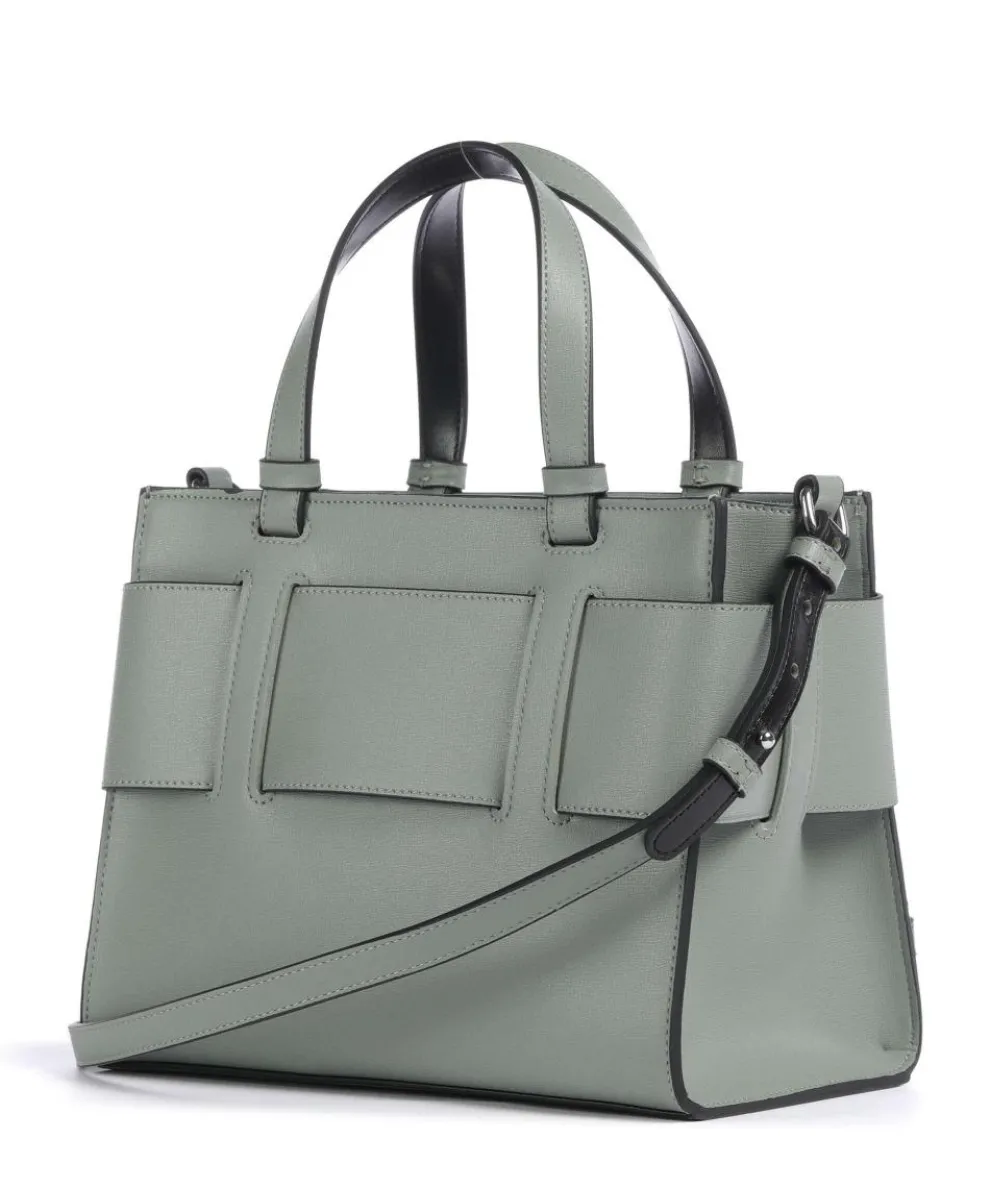 Susie M Handtasche Lederimitat grünblau