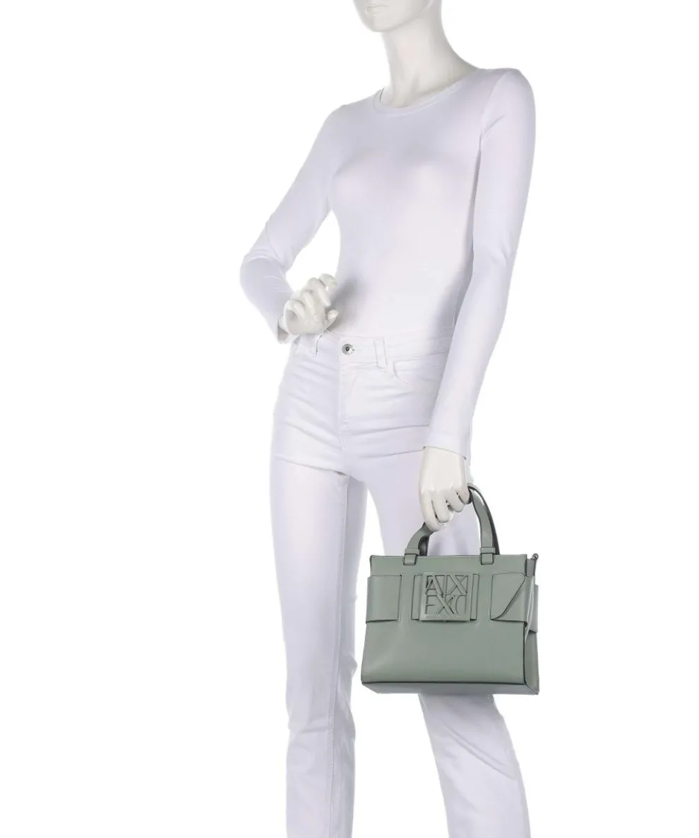 Susie M Handtasche Lederimitat grünblau