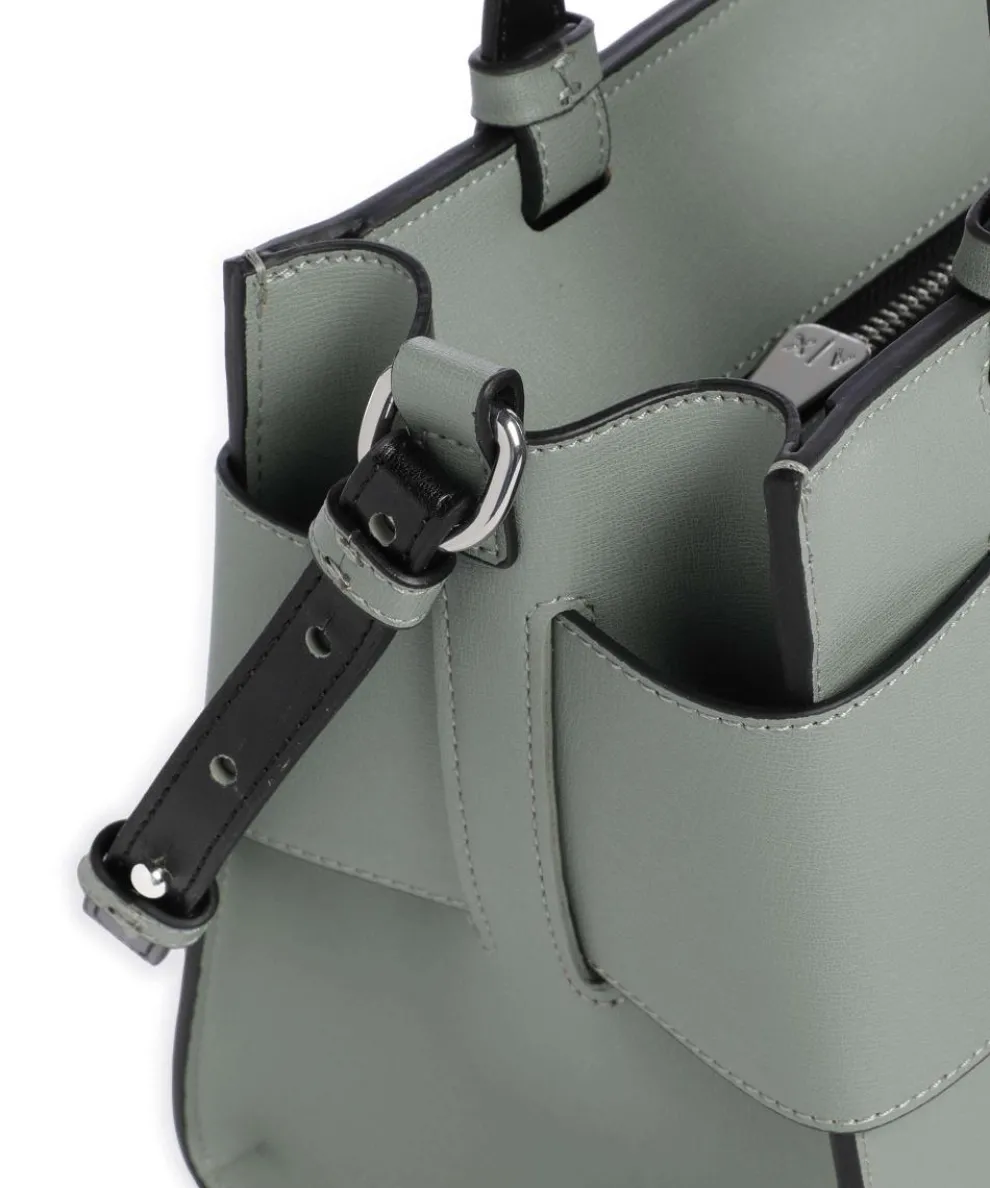 Susie M Handtasche Lederimitat grünblau