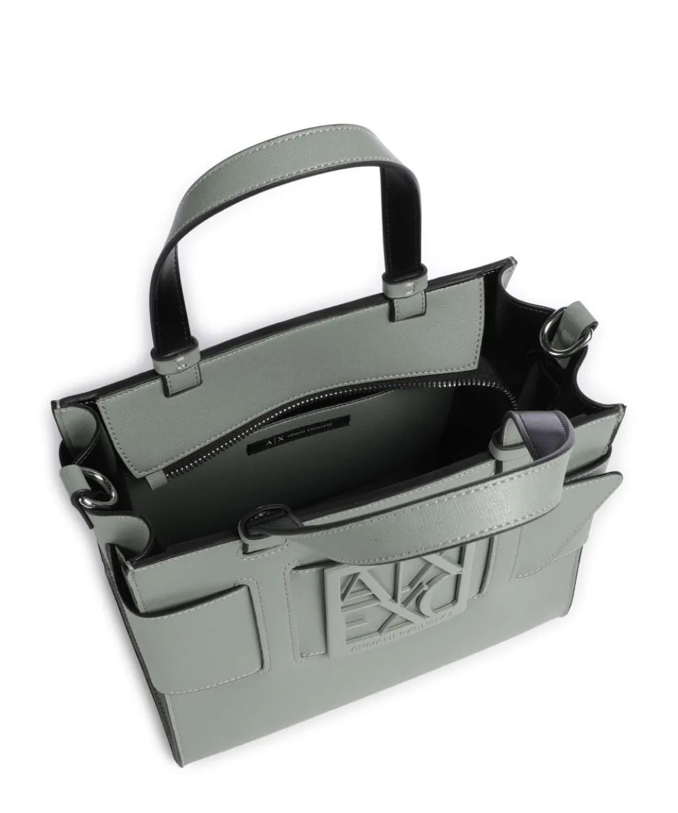 Susie M Handtasche Lederimitat grünblau