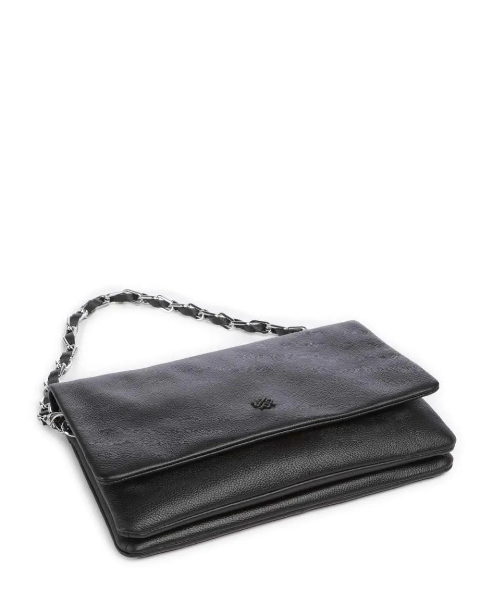 Sugar Pop Schultertasche genarbtes Rindsleder schwarz