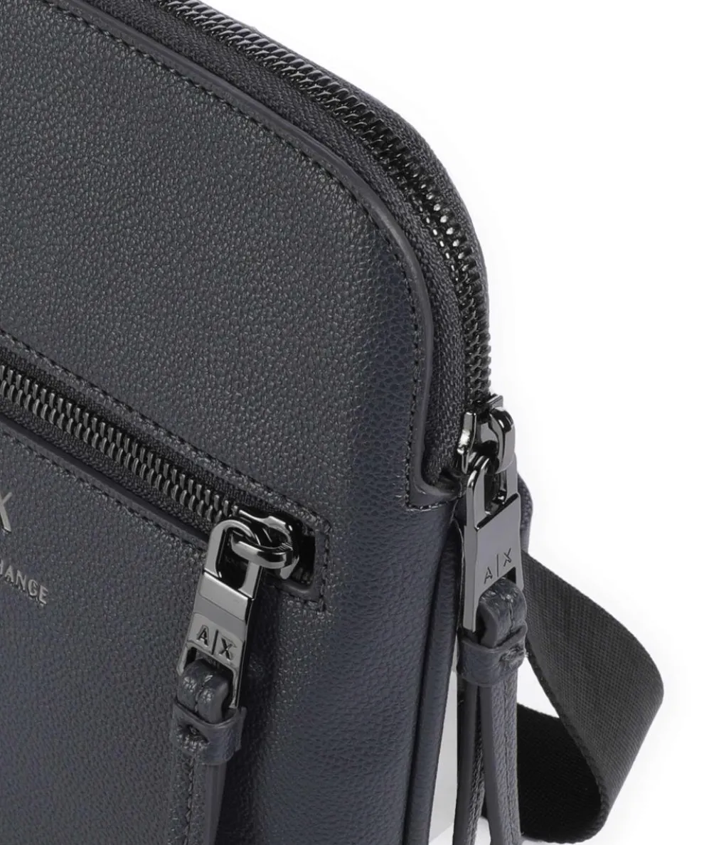 Dino Umhängetasche Lederimitat dunkelgrau