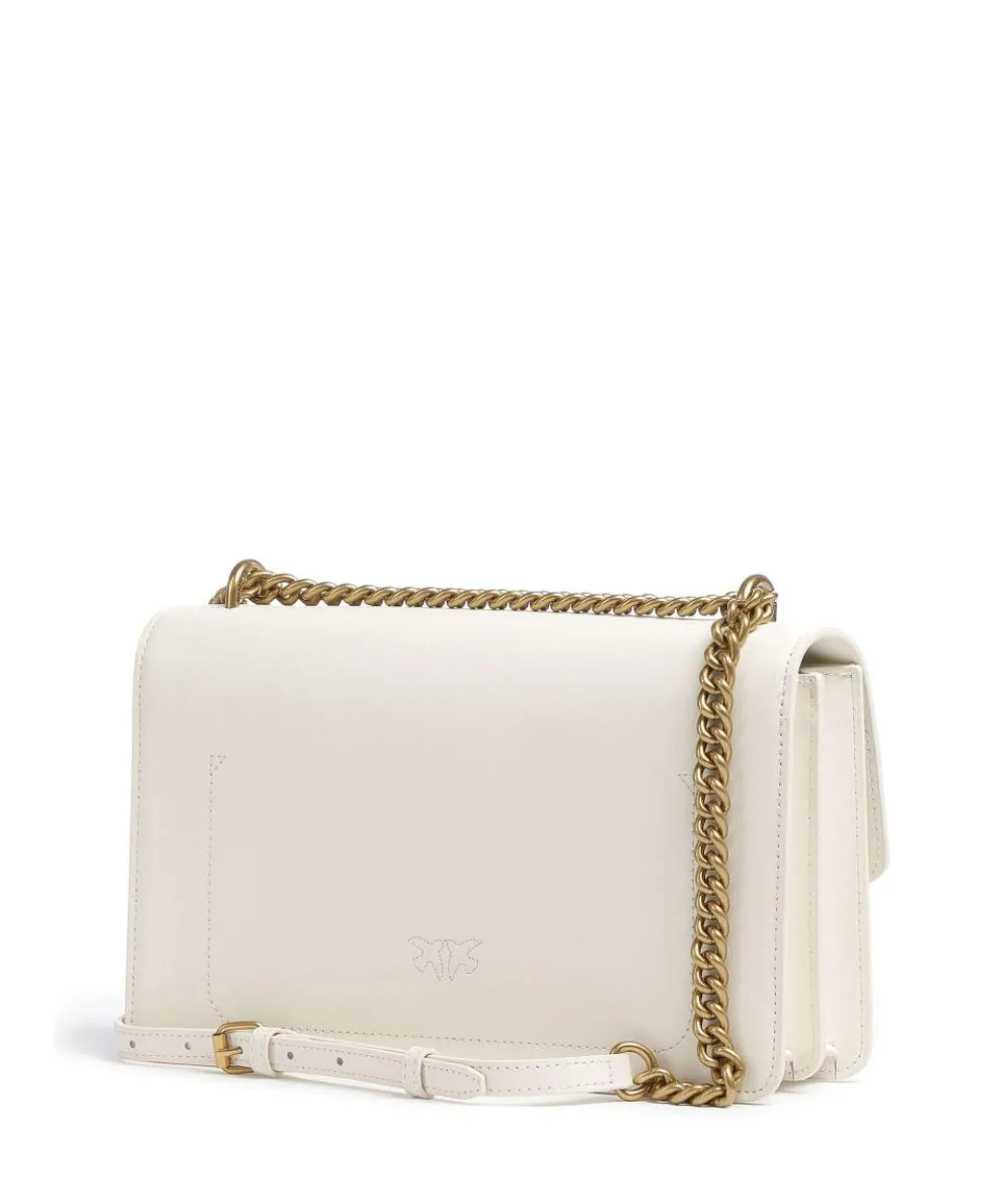 Love One Classic Schultertasche fein genarbtes Rindsleder elfenbein