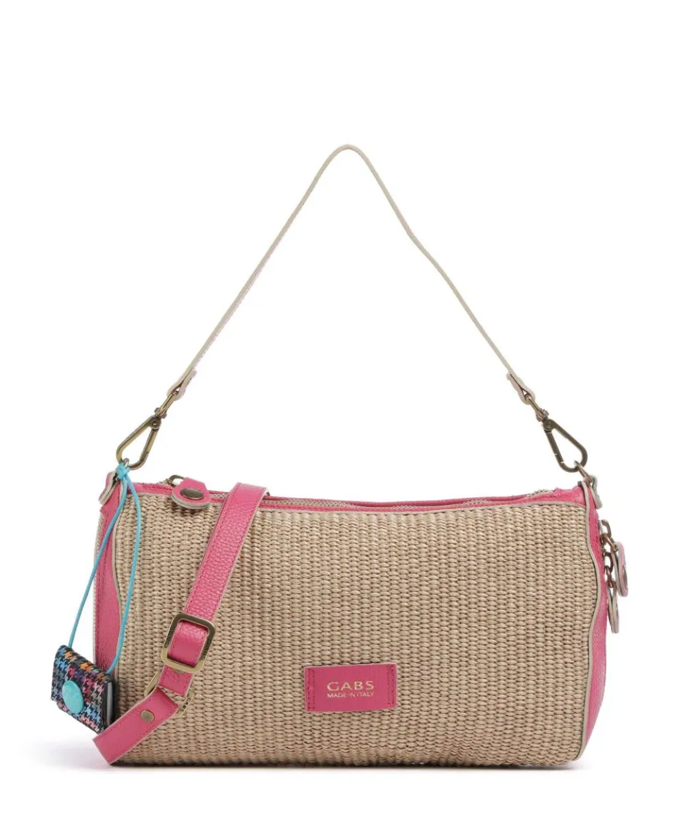 Oceania Pepita Schultertasche Bast, genarbtes Kalbsleder beige