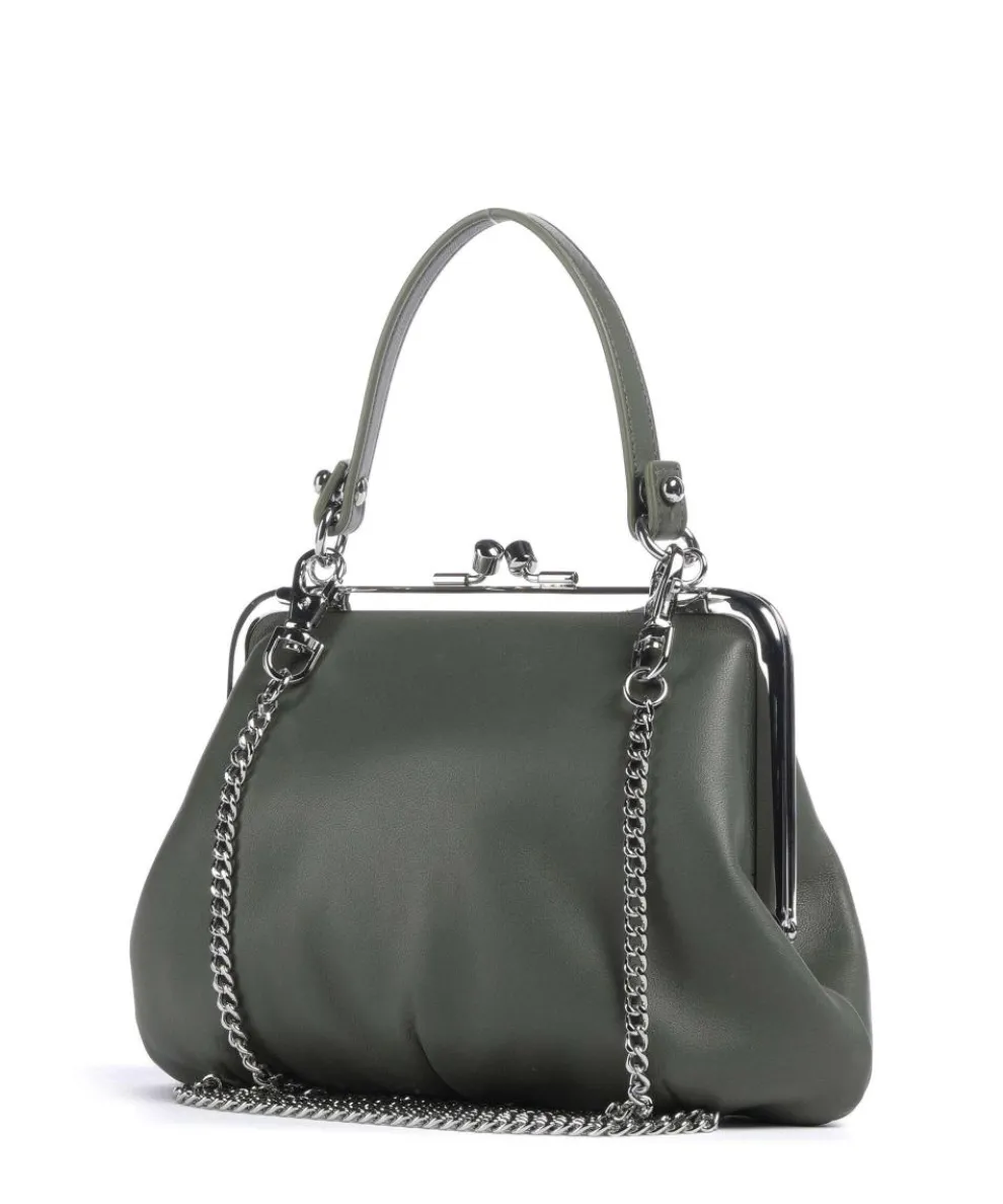 Granny Frame Nappa Umhängetasche Lammleder khaki