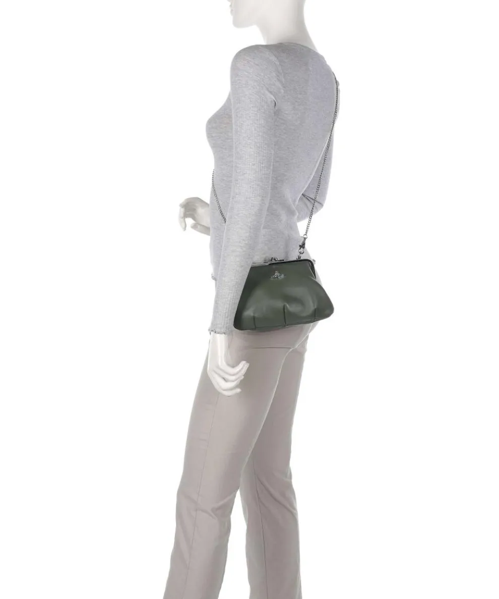 Granny Frame Nappa Umhängetasche Lammleder khaki